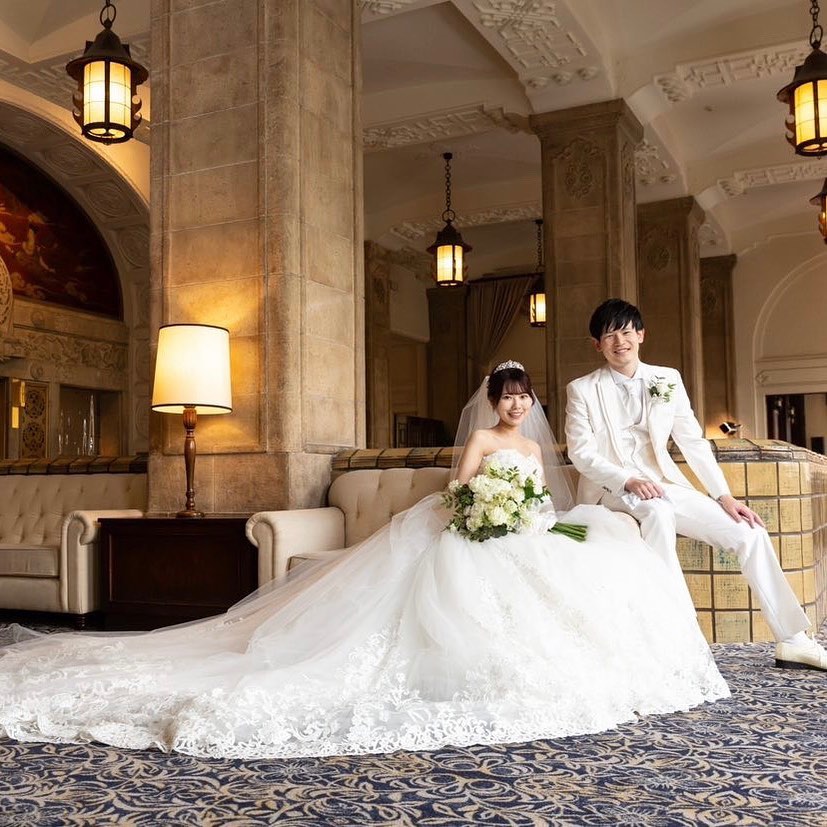 横浜ホテルニューグランド　結婚式ブライダルブーケ持ち込みオーダー（高級造花）お客様事例写真