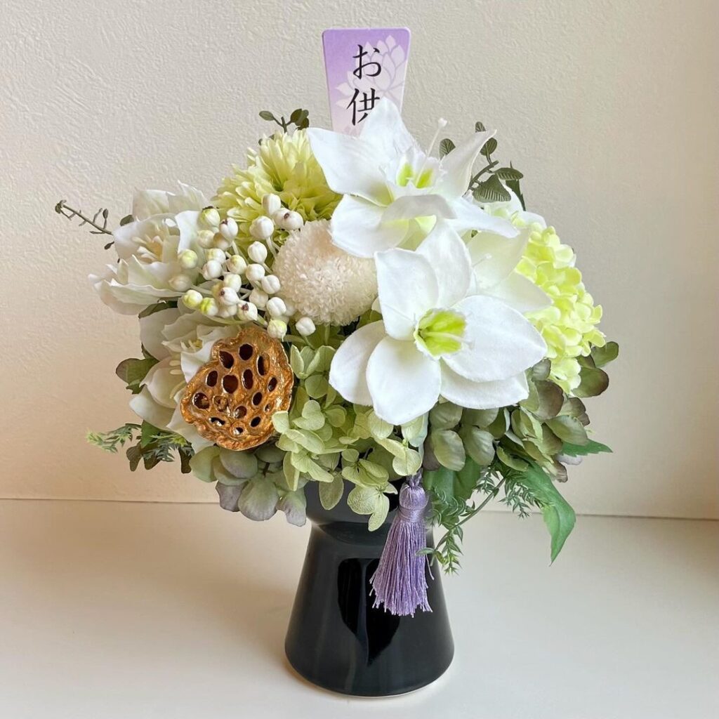 オーダー受付 造花無し 世界に一つのオリジナルな仏花を