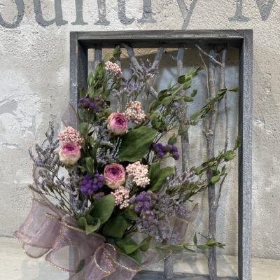 11月ドライフラワー教室の作品のご紹介