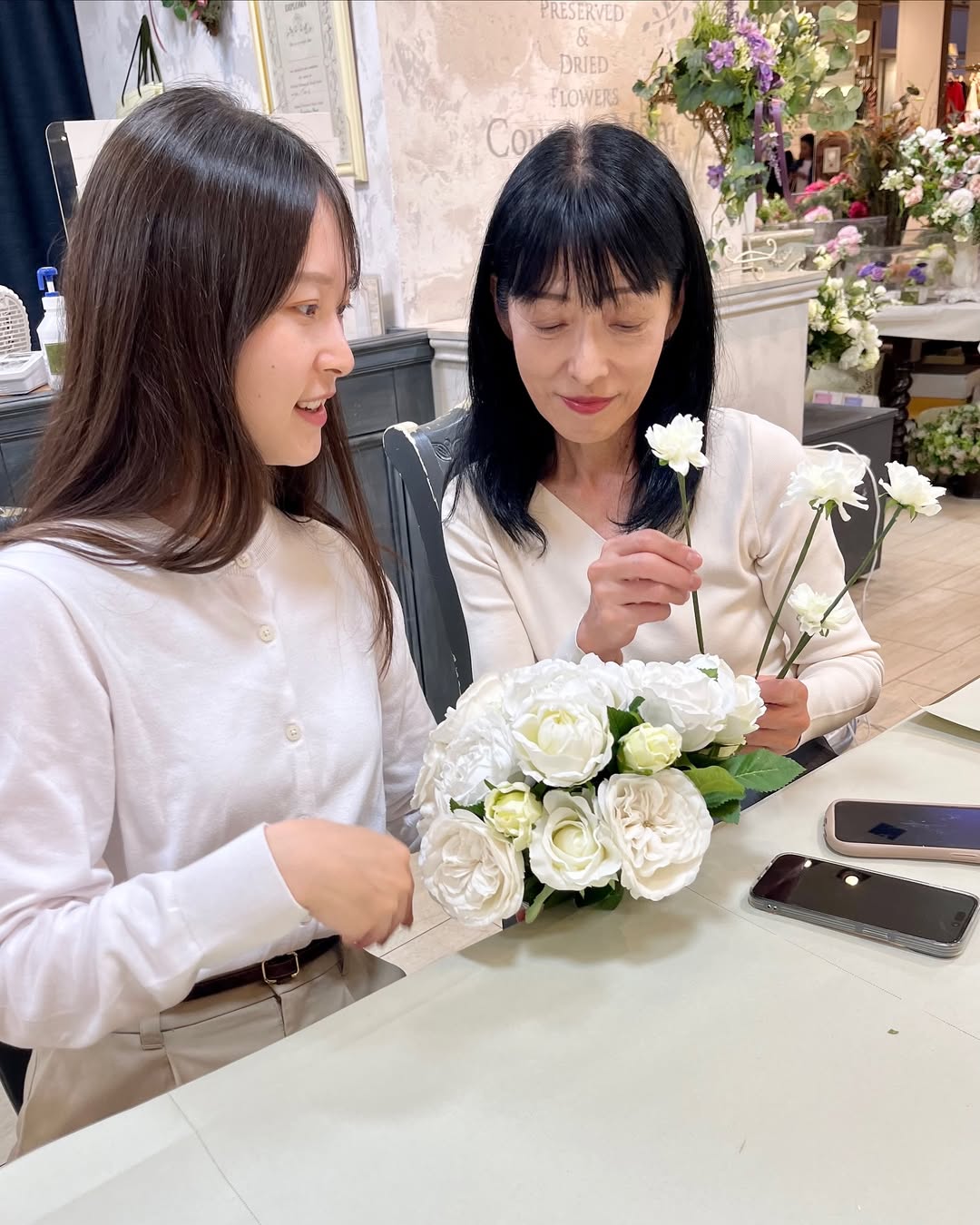 横浜たまプラーザ娘と作る手作りウェディングウェルカムボード一日レッスン作品例