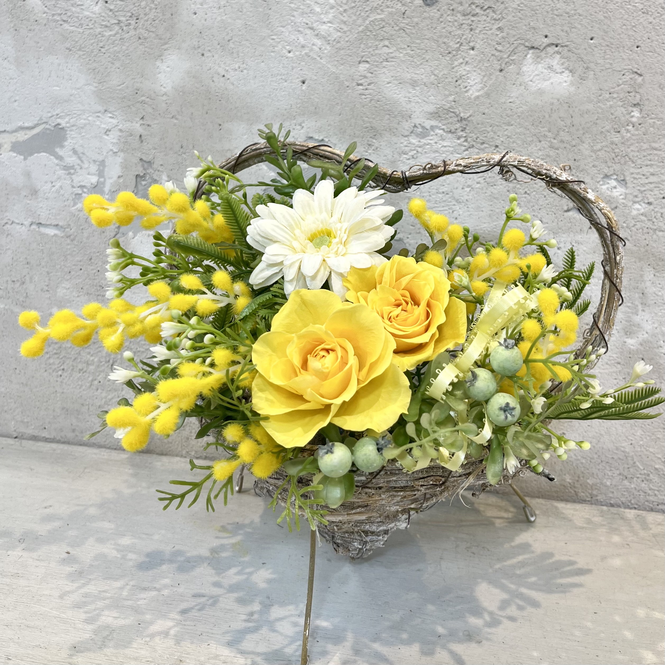 ミモザのアーティフィシャルフラワー（高級造花）教室