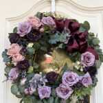 直径55㎝大きな玄関ドア用フラワーリースオーダーメイド事例